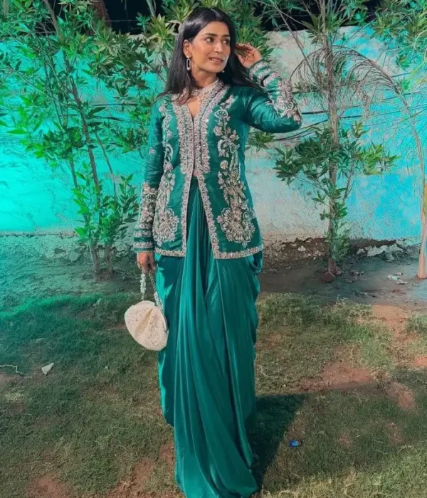 Madhuri 233 Heavy Crep Satin Dhoti Lehenga For Women Party Wear Online